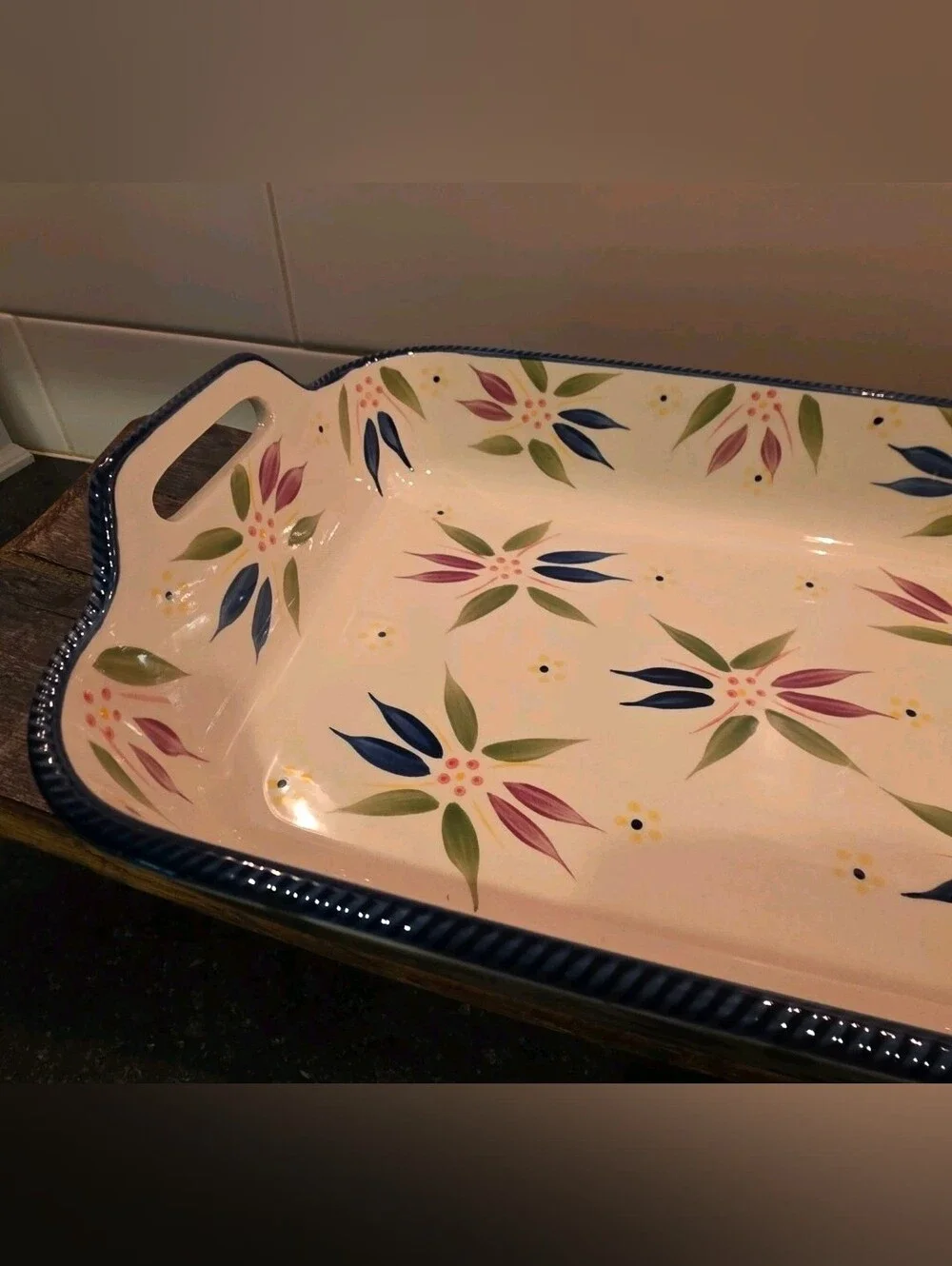 Temp-tations Old World Confetti 13x9 Rectangular Casserole Baker